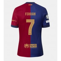 Barcelona Ferran Torres #7 Domáci futbalový dres 2024-25 Krátky Rukáv